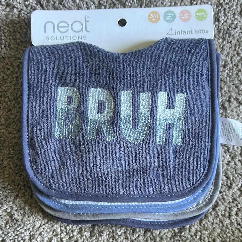 Blue Infant Bibs